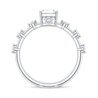 Emerald Cut 2 Carat Lab Grown Diamond Engagement Ring IGI Certified Lab - ( EF-VS ) - Rosec Jewels