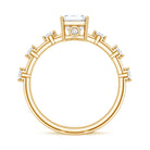 Emerald Cut 2 Carat Lab Grown Diamond Engagement Ring IGI Certified Lab - ( EF-VS ) - Rosec Jewels
