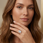 IGI Certified 3 Carat Emerald Cut Lab Grown Diamond Engagement Ring Lab - ( EF-VS ) - Rosec Jewels