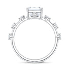IGI Certified 3 Carat Emerald Cut Lab Grown Diamond Engagement Ring Lab - ( EF-VS ) - Rosec Jewels