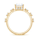 IGI Certified 3 Carat Emerald Cut Lab Grown Diamond Engagement Ring Lab - ( EF-VS ) - Rosec Jewels