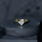 1 Carat Lab Created Diamond Princess Cut Engagement Ring IGI Certified Lab - ( EF-VS ) - Rosec Jewels