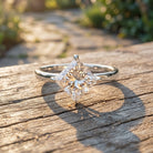 Solitaire 2 Carat Lab Grown Diamond Princess Cut Engagement Ring IGI Certified Lab - ( EF-VS ) - Rosec Jewels
