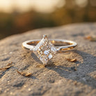IGI Certified Lab Grown Diamond 3 Carat Princess Cut Engagement Ring Lab - ( E-VS1 ) - Rosec Jewels