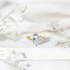 Solitaire 5 Carat Princess Cut Lab Grown Diamond Huge Engagement Ring with IGI Certificate Lab - ( E-VS1 ) - Rosec Jewels