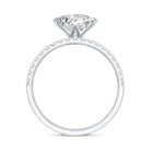 Rosec Jewels-IGI Certified 2 Carat Lab Grown Diamond Princess Cut Wedding Ring Set