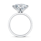 Rosec Jewels-IGI Graded 5 Carat Princess Cut Lab Grown Diamond Wedding Ring Set