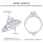 Rosec Jewels-IGI Certified 2 Carat Lab Grown Marquise Diamond Engagement Ring with Split Shank