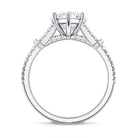 Rosec Jewels-Vintage Inspired Marquise Cut Lab Grown Diamond Split Shank Engagement Ring IGI Certified 3 Carat