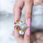 Rosec Jewels-1.3 Carat Pear Shaped Lab Grown Diamond Solitaire Engagement Ring