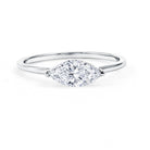 Rosec Jewels-East West Marquise Cut 1 Carat Lab Grown Diamond Solitaire Ring