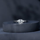 Rosec Jewels-East West Marquise Cut 1 Carat Lab Grown Diamond Solitaire Ring
