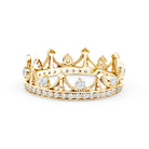 Rosec Jewels-Lab Grown Diamond Crown Eternity Band Ring for Women