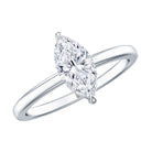 Rosec Jewels-IGI Certified Lab Grown 1 Carat Diamond Marquise Engagement Ring Solitaire