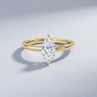 IGI Certified Lab Grown 1 Carat Diamond Marquise Engagement Ring Solitaire Lab - ( E-VS1 ) - Rosec Jewels