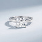 IGI Certified Lab Grown 3 Carat Diamond Princess Cut Engagement Ring Solitaire Lab - ( E-VS1 ) - Rosec Jewels