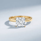 IGI Certified Lab Grown 3 Carat Diamond Princess Cut Engagement Ring Solitaire Lab - ( E-VS1 ) - Rosec Jewels