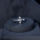 Rosec Jewels-Certified Lab Grown Diamond Cross Ring