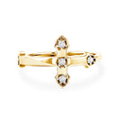 Rosec Jewels-Certified Lab Grown Diamond Cross Ring