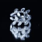 Rosec Jewels-Nature Inspired Lab Grown Diamond Leaf Wrap Ring with Certificate
