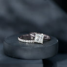 Rosec Jewels-IGI Certified 2 Carat Lab Grown Diamond Princess Cut Engagement Ring With Wedding Band