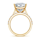 Rosec Jewels-IGI Certified 4 Carat Princess Cut Lab Grown Diamond Solitaire Wedding Ring Set