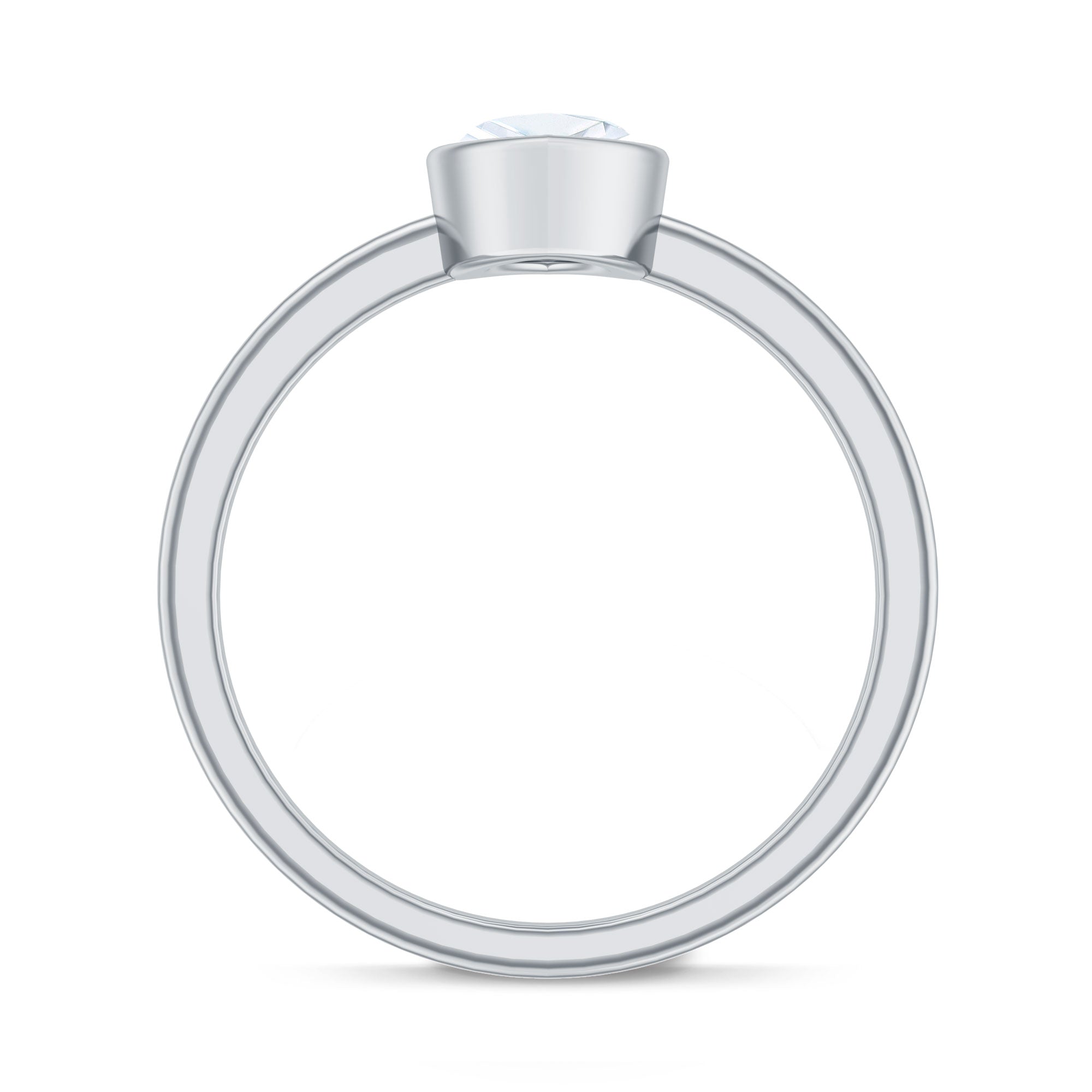 Rosec Jewels-IGI Certified 1 Carat Marquise Lab Grown Diamond Engagement Ring in Bezel Setting