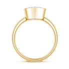 Rosec Jewels-4 Carat Marquise Cut Lab Grown Diamond Bezel Engagement Ring with IGI Certificate