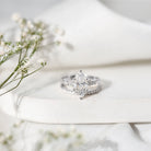 2 Carat Marquise Cut Bridal Ring Set with IGI Certified Lab Grown Diamond Lab - ( E-VS1 ) - Rosec Jewels