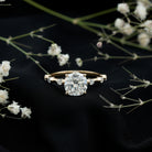 Rosec Jewels-3 Carat IGI Certified Lab Grown Diamond Cushion Cut Engagement Ring for Women