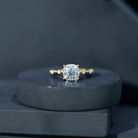 Rosec Jewels-Cushion Cut 2 Carat Lab Grown Diamond Solitaire Engagement Ring with IGI Certificate