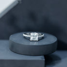 Rosec Jewels-IGI Verified Lab Grown Diamond 3 Carat Princess Cut Engagement Ring