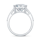 IGI Certified 4 Carat Princess Cut Lab Grown Diamond Solitaire Engagement Ring Lab - ( E-VS1 ) - Rosec Jewels