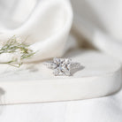 IGI Certified 4 Carat Princess Cut Lab Grown Diamond Solitaire Engagement Ring Lab - ( E-VS1 ) - Rosec Jewels