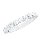 1.25 CT Zircon Half Eternity Ring AAAA - Rosec Jewels