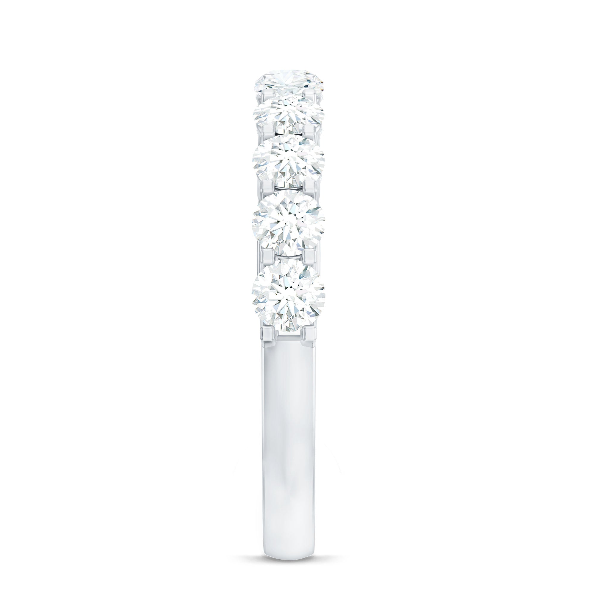 1.25 CT Zircon Half Eternity Ring AAAA - Rosec Jewels
