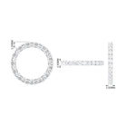 Minimal Round Diamond Eternity Ring Diamond - ( HI-SI ) - Color and Clarity - Rosec Jewels