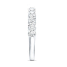 Lab Grown Diamond Half Eternity Wedding Band for Women Lab - ( EF-VS ) - Rosec Jewels