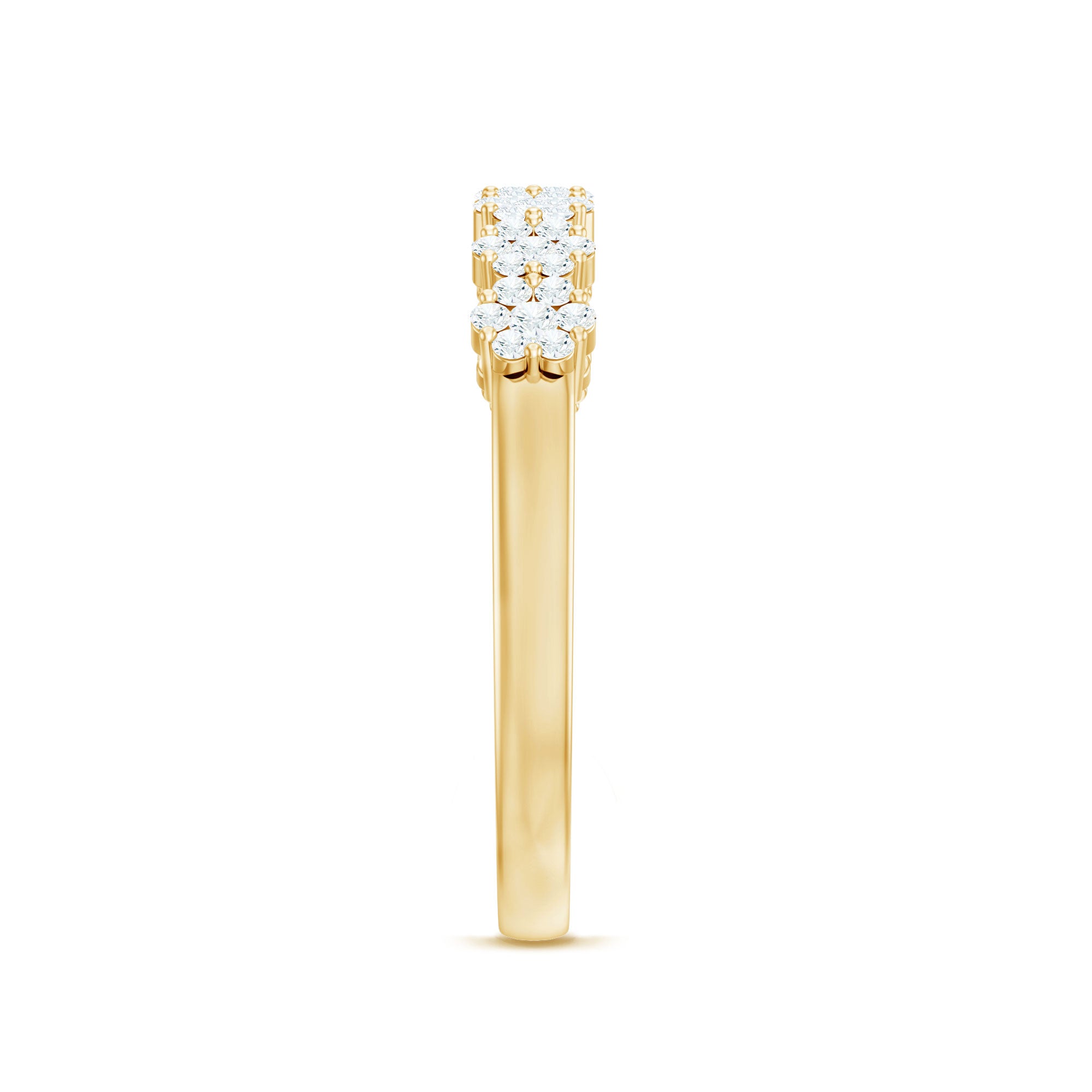 Certified Diamond Cluster Anniversary Ring Natural - ( HI-SI ) - Rosec Jewels