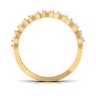 Designer Cubic Zirconia Semi Eternity Band Ring AAAA - Rosec Jewels