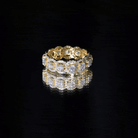 Certified Moissanite Statement Wedding Band for Women D-VS1 - Rosec Jewels