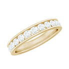 Channel Set Moissanite Eternity Band for women D-VS1 - Rosec Jewels
