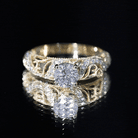 Vintage Inspired 0.98 Carat Moissanite Engagement Ring for Women D-VS1 - Rosec Jewels