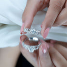 Vintage Inspired 0.98 Carat Moissanite Engagement Ring for Women D-VS1 - Rosec Jewels