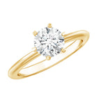 Certified 1 CT Moissanite Round Solitaire Engagement Ring D-VS1 - Rosec Jewels