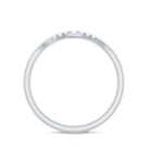 Natural Diamond Curved Enhancer Ring for Women Natural - ( HI-SI ) - Rosec Jewels