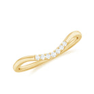 Natural Diamond Curved Enhancer Ring for Women Natural - ( HI-SI ) - Rosec Jewels