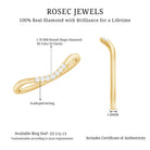 Natural Diamond Curved Enhancer Ring for Women Natural - ( HI-SI ) - Rosec Jewels