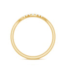 Natural Diamond Curved Enhancer Ring for Women Natural - ( HI-SI ) - Rosec Jewels