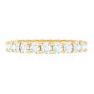 Certified Moissanite Eternity Band Ring in Shared Prong Set D-VS1 - Rosec Jewels